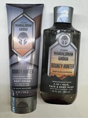 Bath & Body Works Mandalorian and Grogu Bounty Hunter Gray & Brown Set